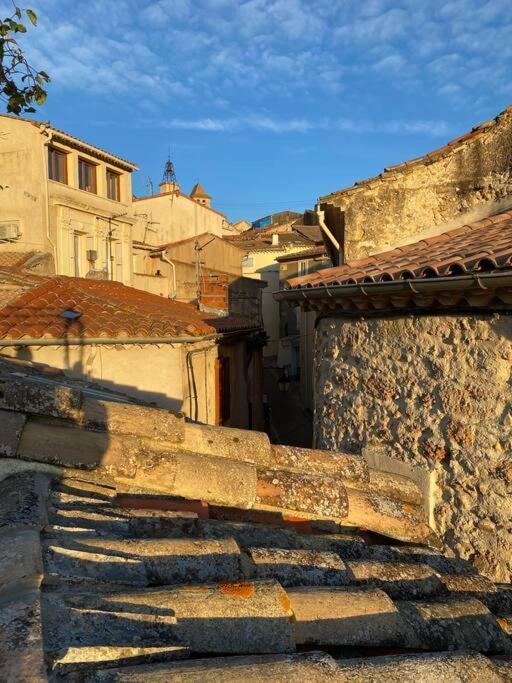 Charming Village House With Roof Top Terrace! Thezan-les-Beziers ภายนอก รูปภาพ