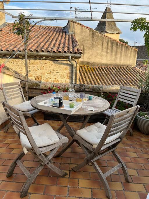 Charming Village House With Roof Top Terrace! Thezan-les-Beziers ภายนอก รูปภาพ